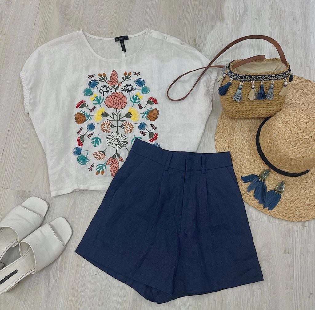 Quần short blazer linen prenium  Cói Design