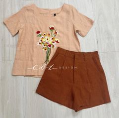 Quần short blazer linen prenium  Cói Design