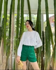 Quần short blazer linen prenium  Cói Design