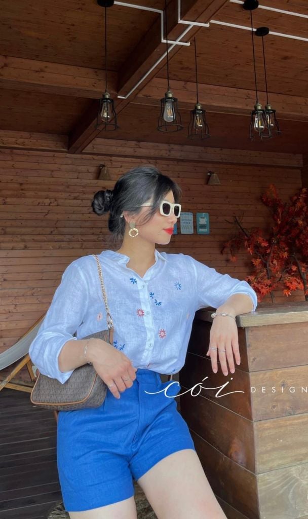 Quần short blazer linen prenium  Cói Design