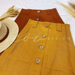Chân váy TT Linen tưng premium Cói Design