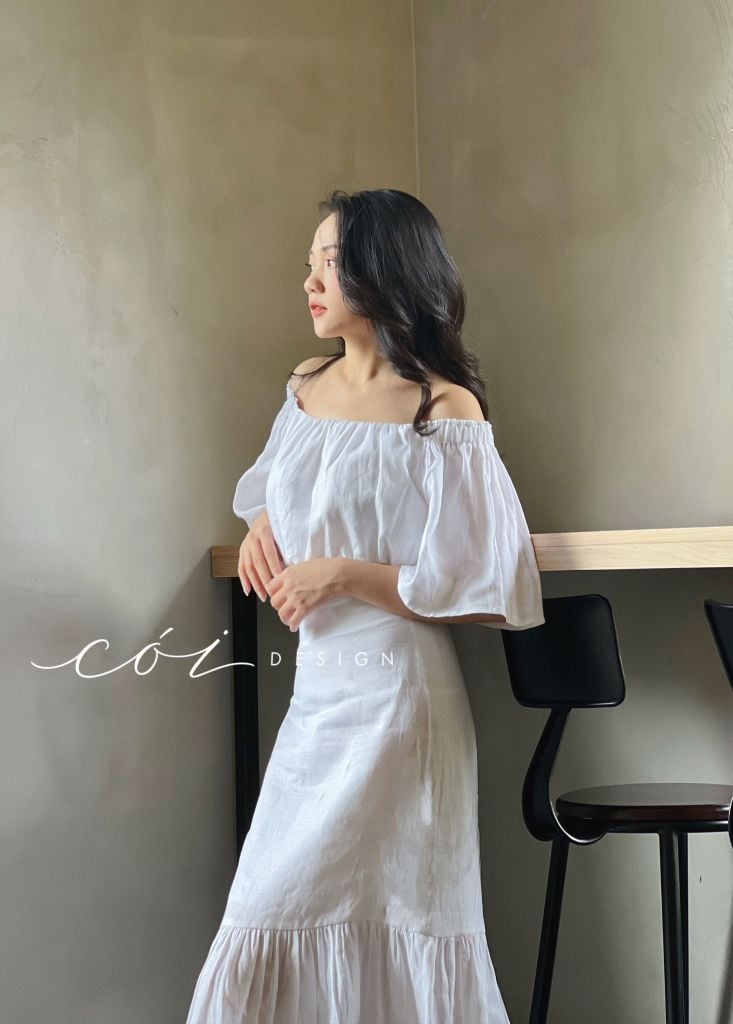 Chân váy bèo Linen tưng premiumCói Design