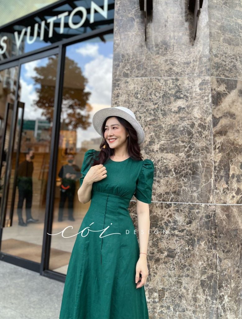 Đầm linen 8 mảnh Cói Design