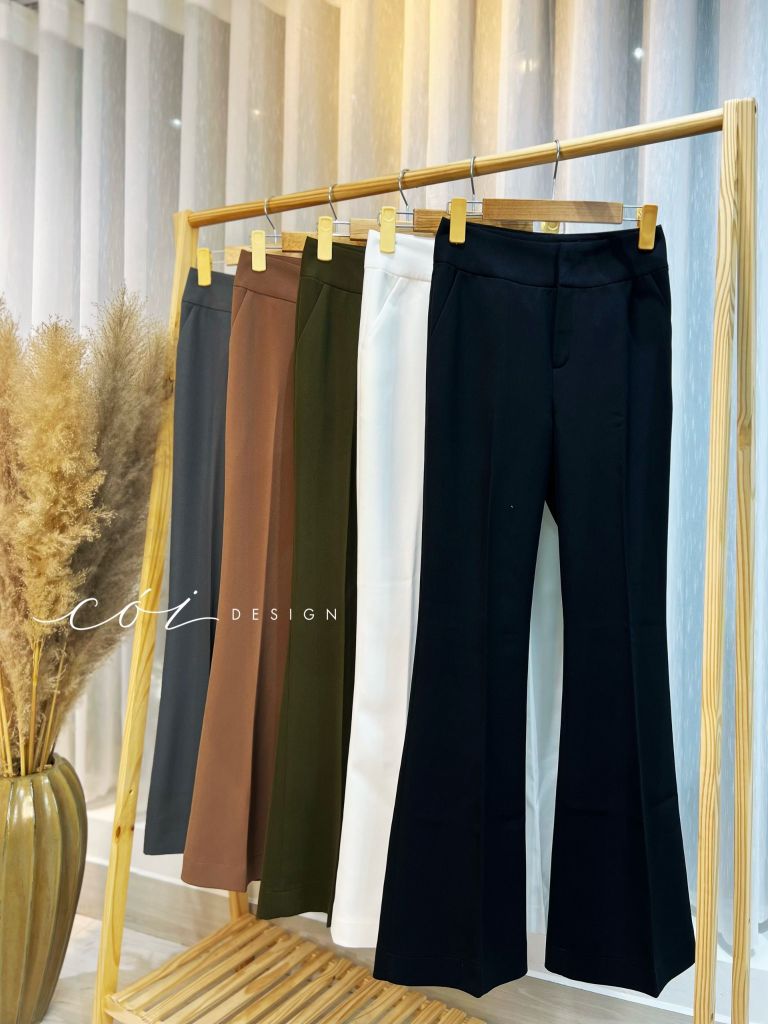 Quần ống loe Gold Cói Design