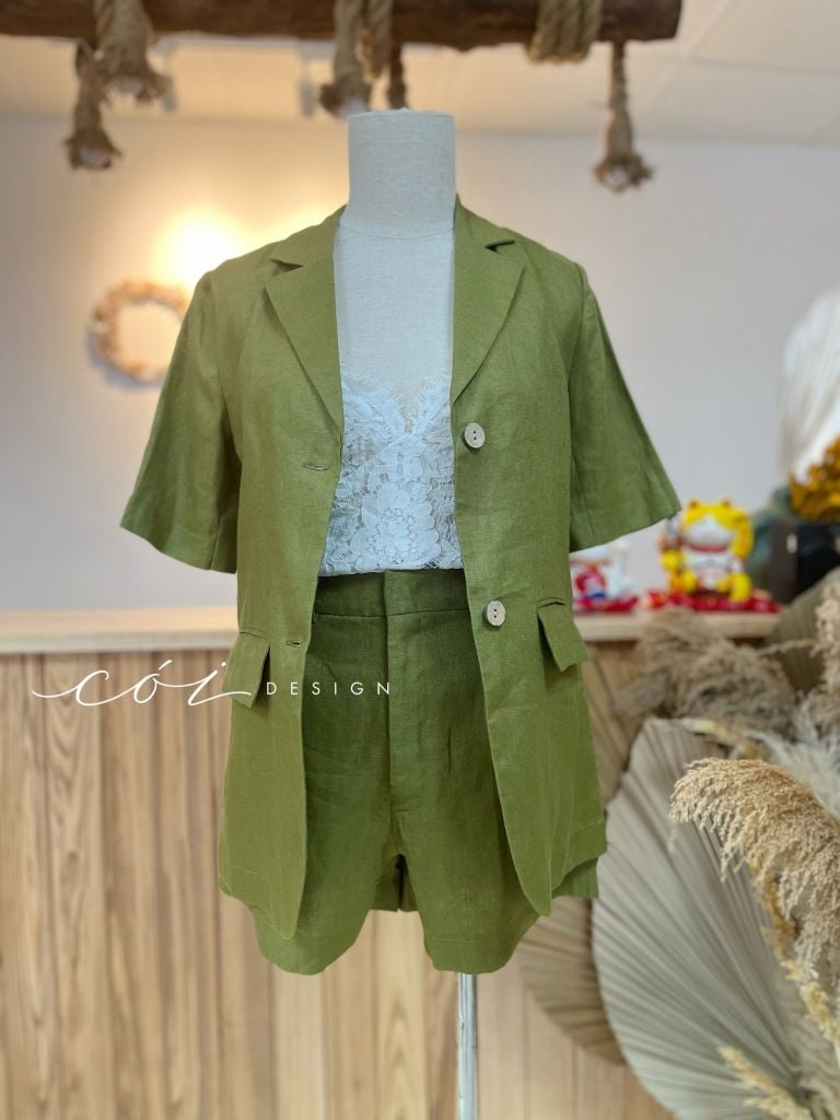 Áo blazer tay ngắn Cói Design