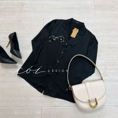 Áo lụa danton tay dài Cói Design