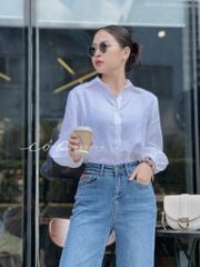 Áo sơ mi tay phồng Linen tưng premium Cói Design