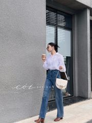 Áo sơ mi tay phồng Linen tưng premium Cói Design