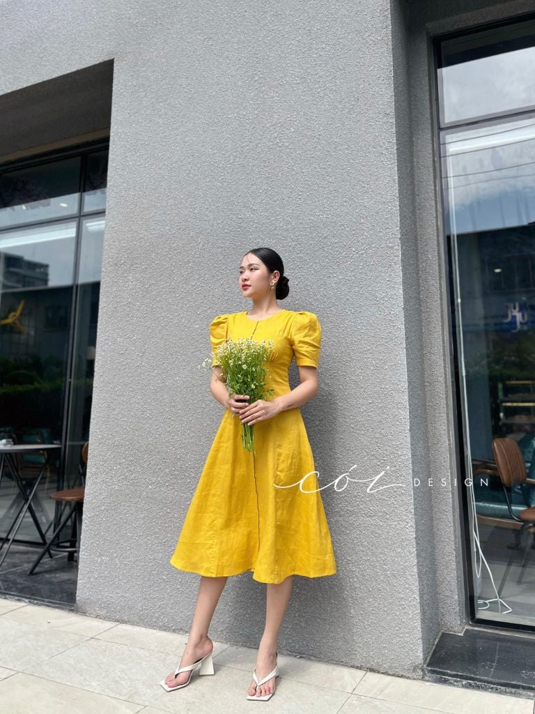 Đầm linen 8 mảnh Cói Design