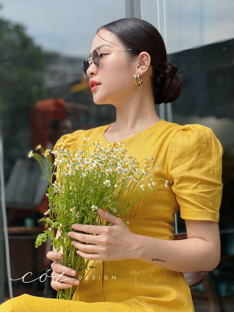 Đầm linen 8 mảnh Cói Design