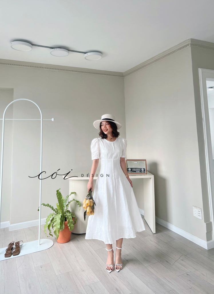 Đầm linen 8 mảnh Cói Design