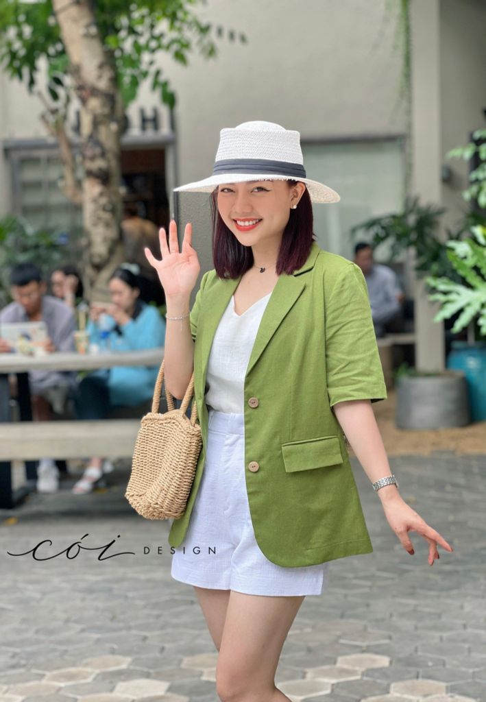Áo blazer tay ngắn Cói Design