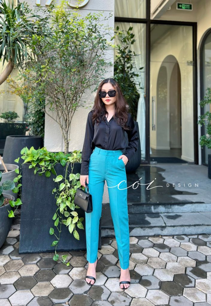 Quần ống đứng gold Cói Design