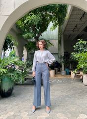 Áo lụa cổ nhún tay phồng Cói Design