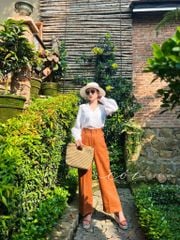Quần suông linen lật lai Cói Design