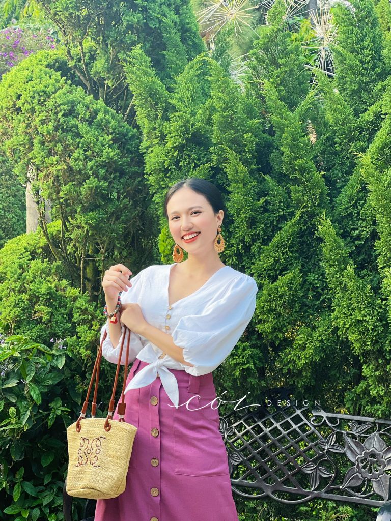 Chân váy TT Linen tưng premium Cói Design