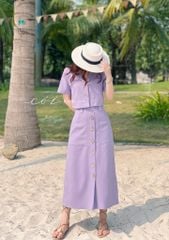 Set chân váy linen Hàn Cói Design