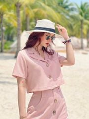 Set chân váy linen Hàn Cói Design