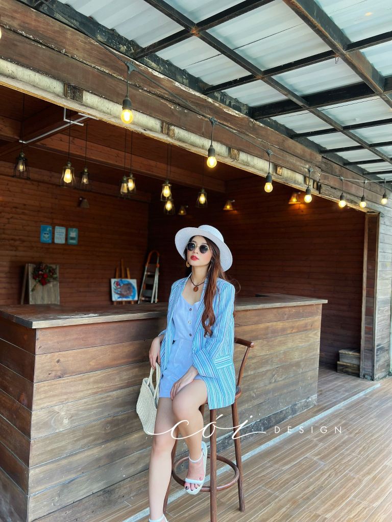 Áo blazer tay dài linen Cói Design