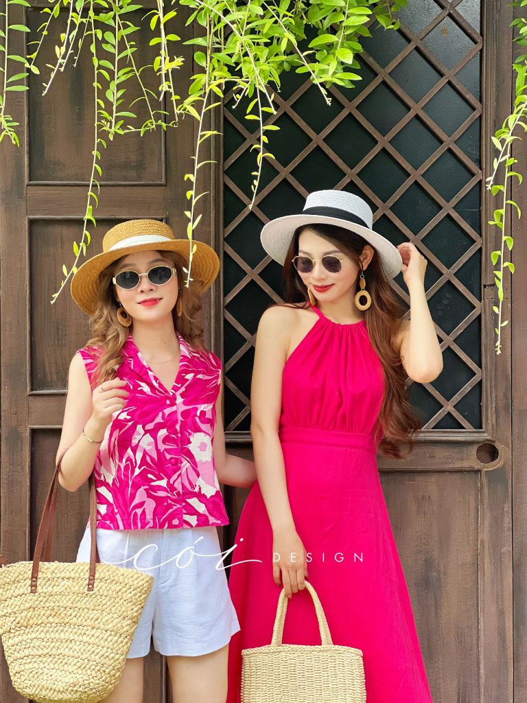 Đầm yếm Linen tưng premium Cói Design
