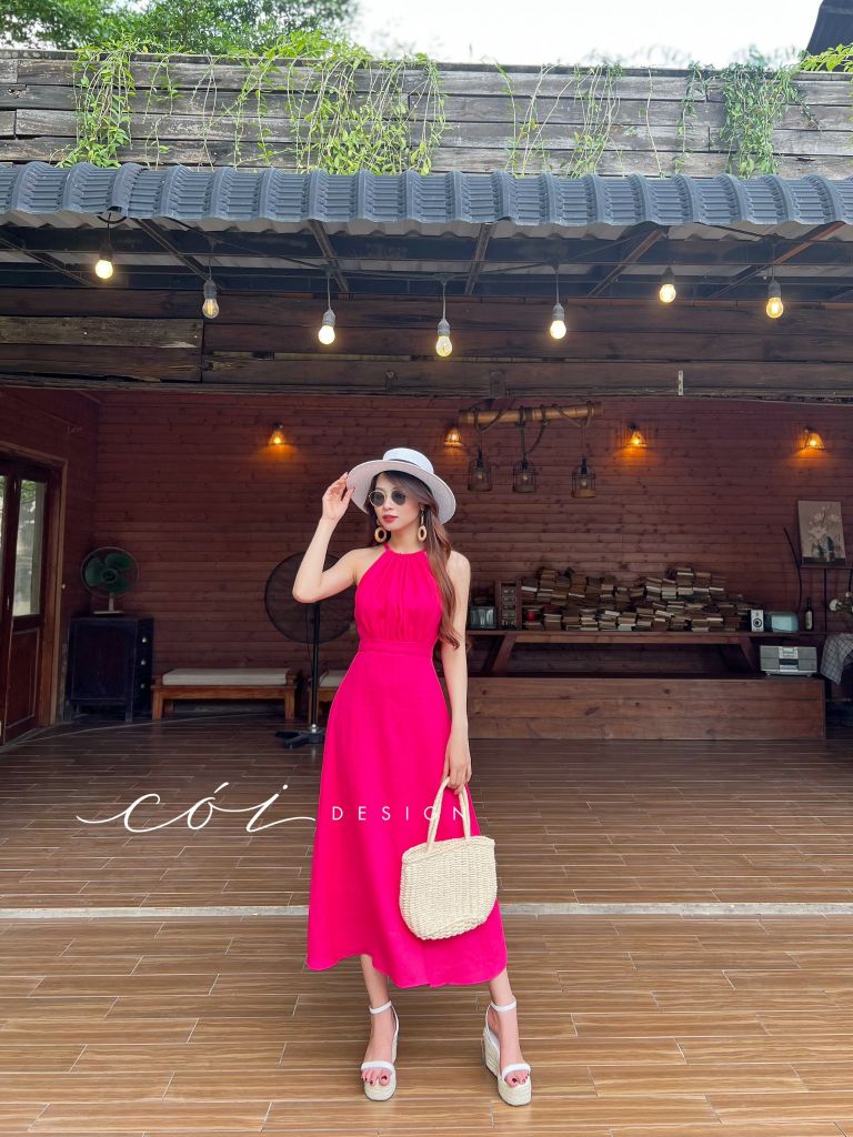 Đầm yếm Linen tưng premium Cói Design