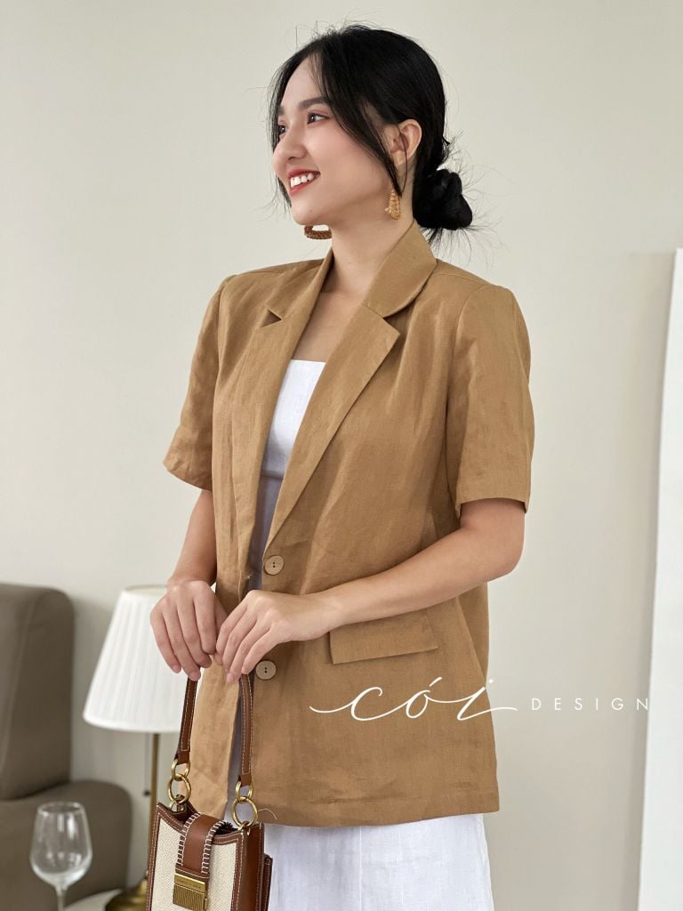 Áo blazer tay ngắn Cói Design