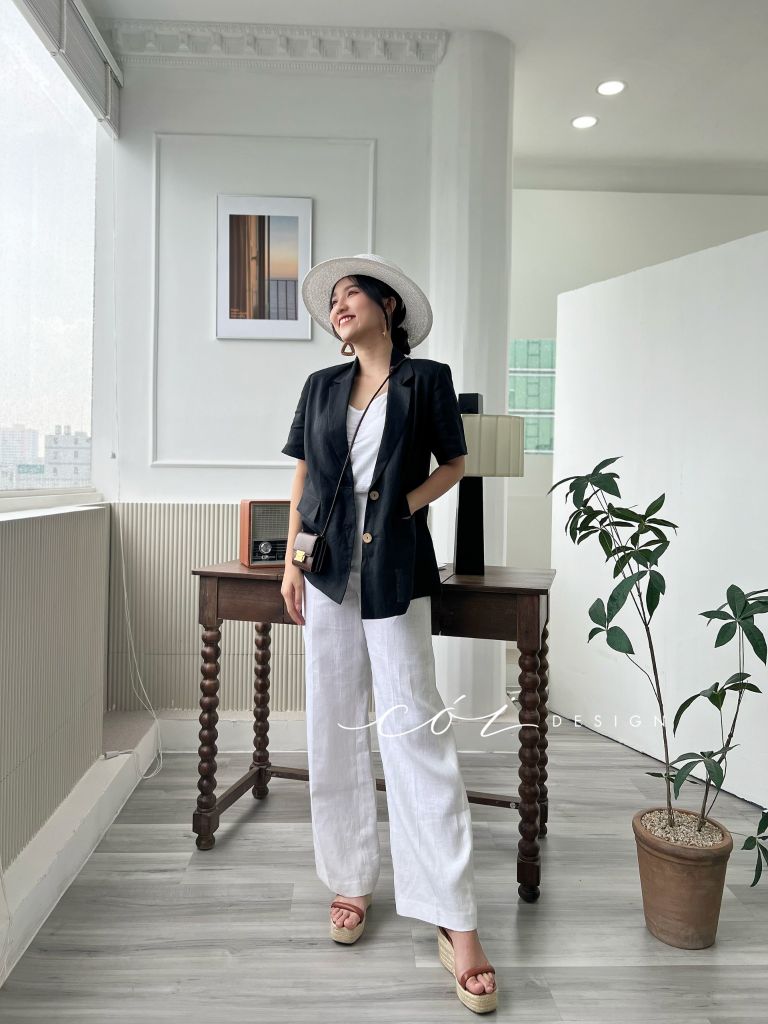 Áo blazer tay ngắn Cói Design