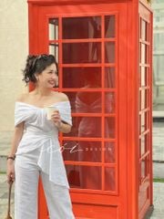 Áo bẹt vai thiết kế nơ Cói Design