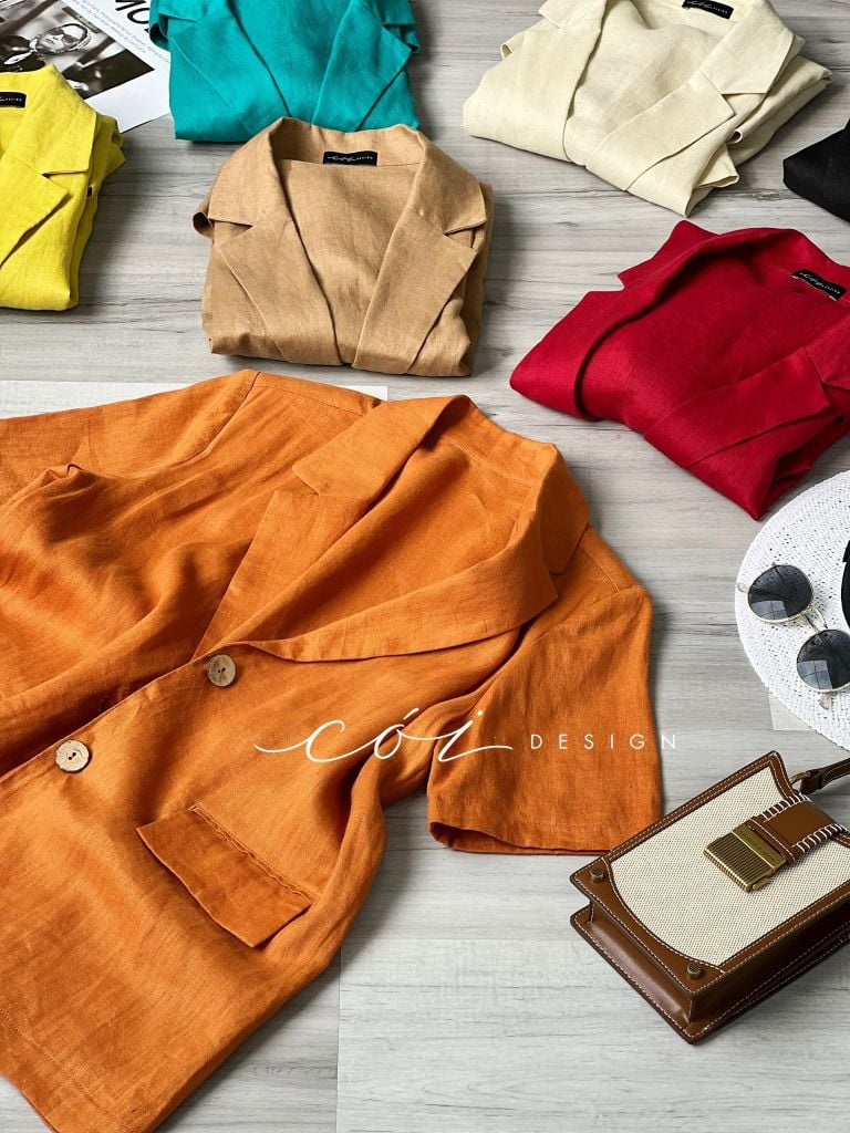 Áo blazer tay ngắn Cói Design