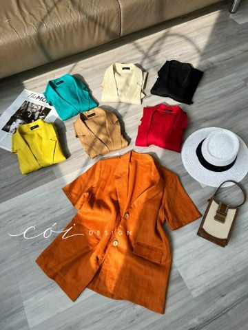 Áo blazer tay ngắn Cói Design