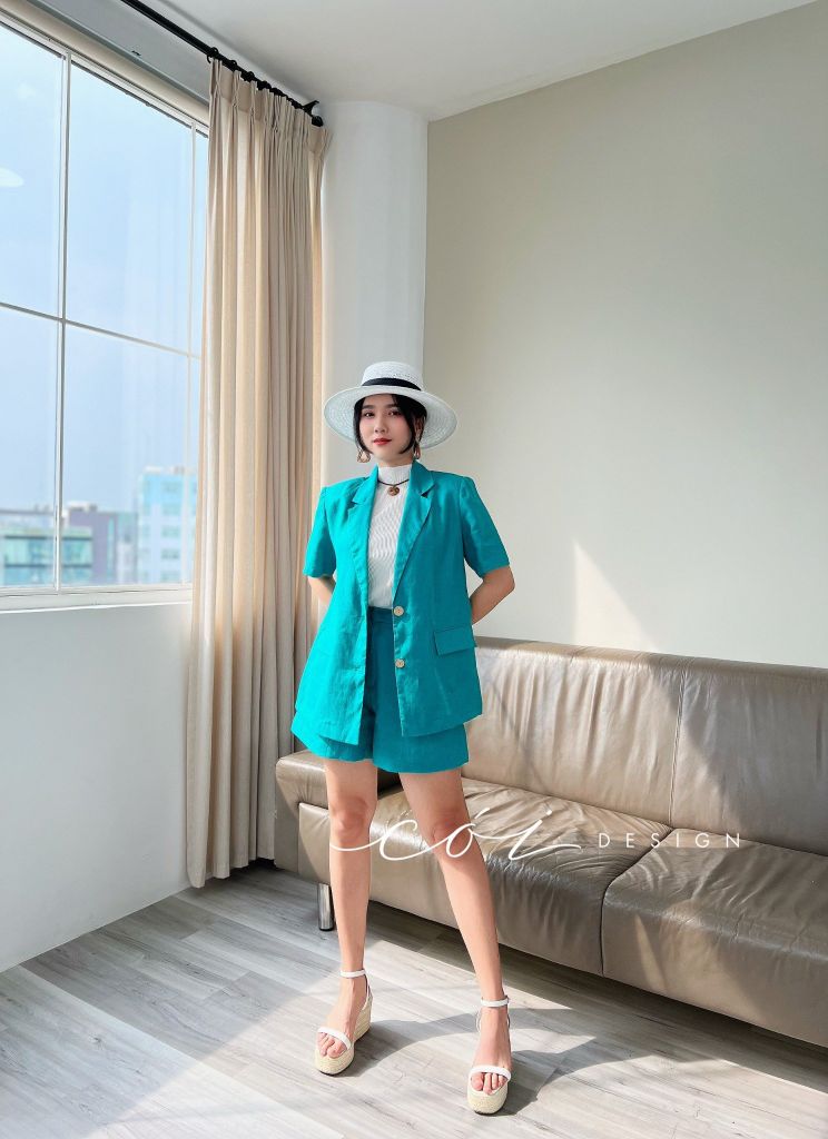 Áo blazer tay ngắn Cói Design