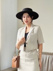Sét chân váy cổ vest Cói Design