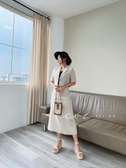 Sét chân váy cổ vest Cói Design