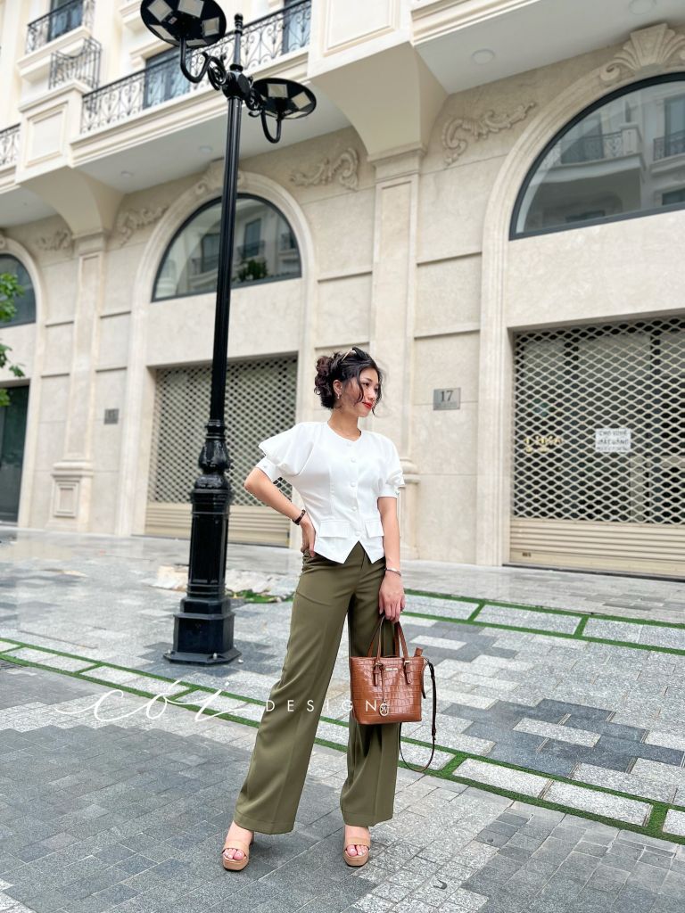 Quần suông gold cao cấp Cói Design