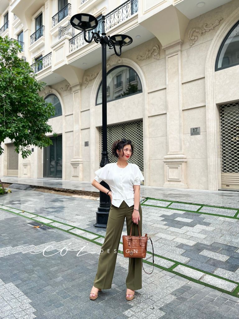 Quần suông gold cao cấp Cói Design