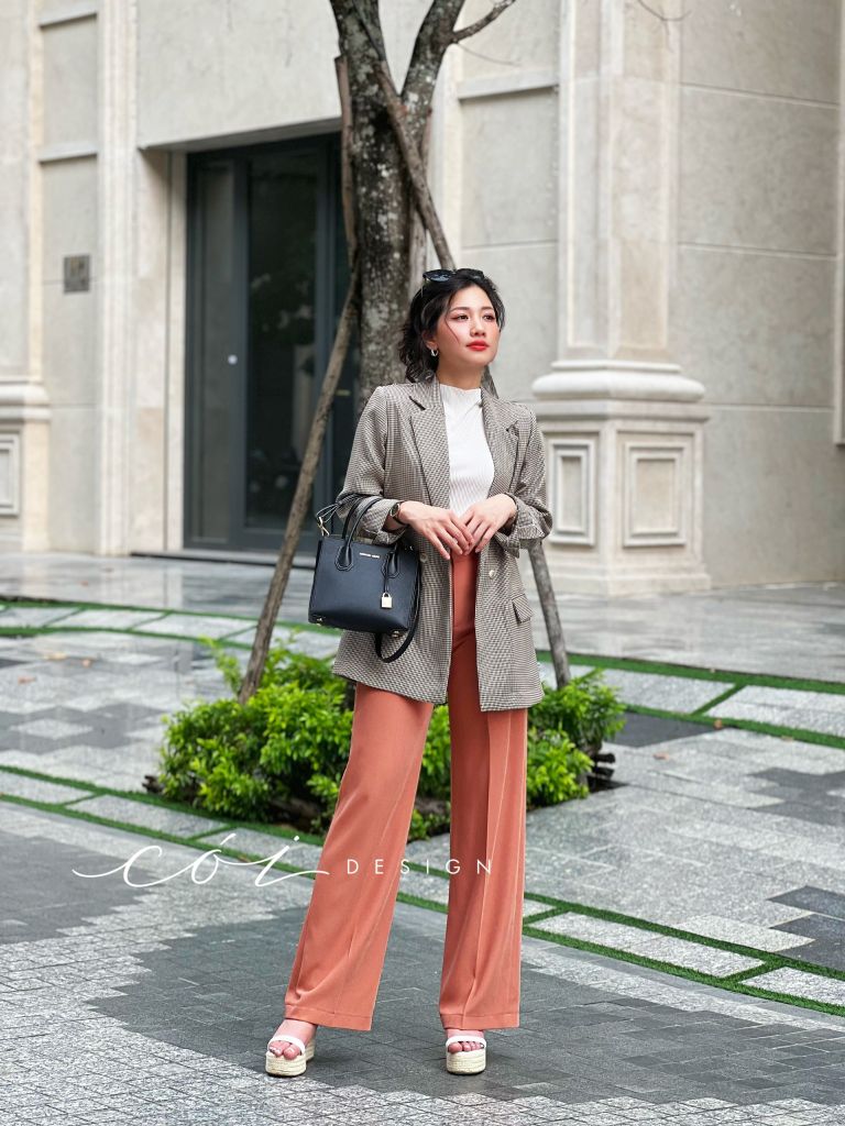 Quần suông gold cao cấp Cói Design