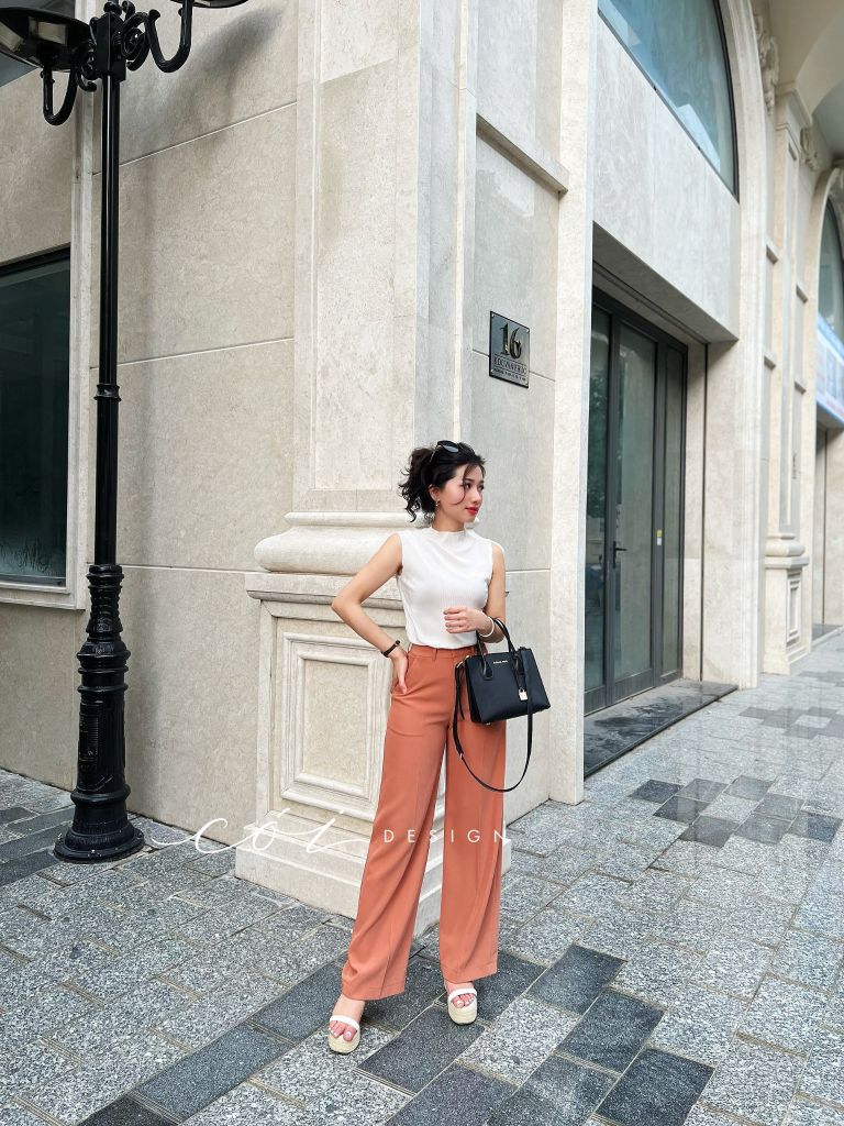 Quần suông gold cao cấp Cói Design