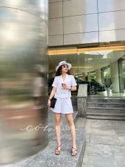 Áo danton 2 hàng nút Linen tưng premium Cói Design