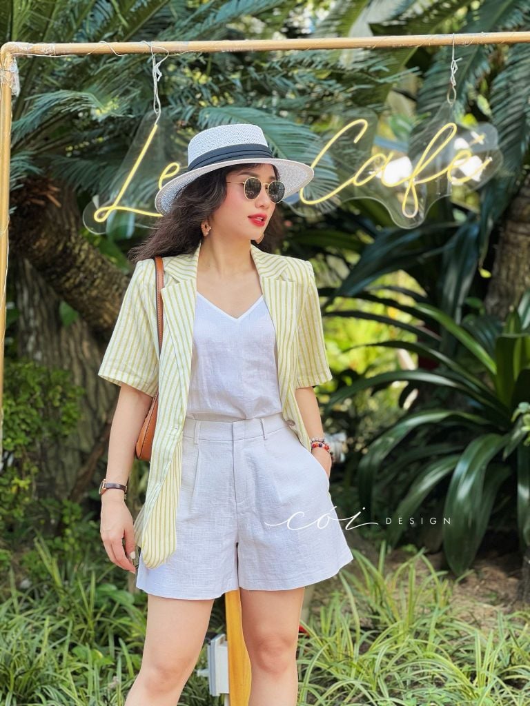 Áo blazer tay ngắn Cói Design