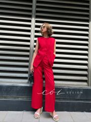 Quần suông linen tưng premium Cói Design