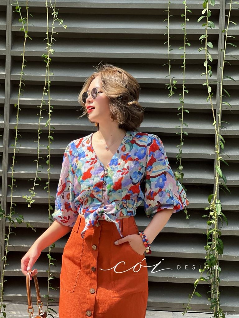 Chân váy TT Linen tưng premium Cói Design