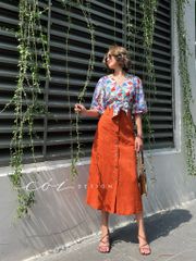 Chân váy TT Linen tưng premium Cói Design