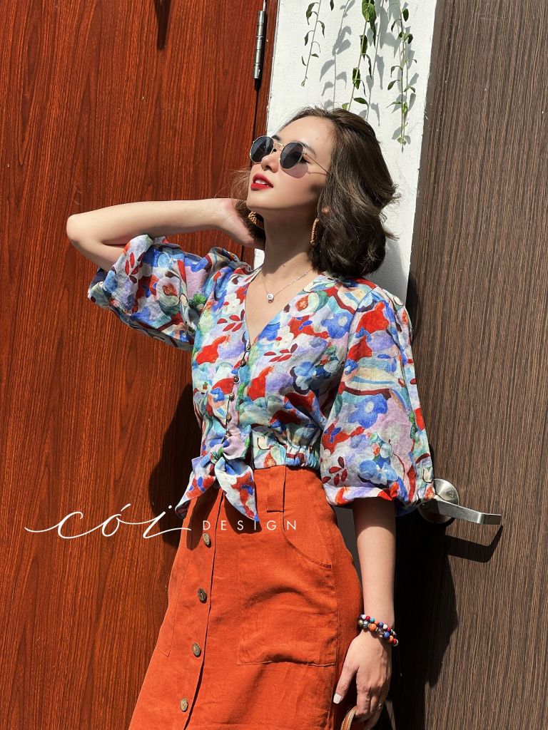 Chân váy TT Linen tưng premium Cói Design