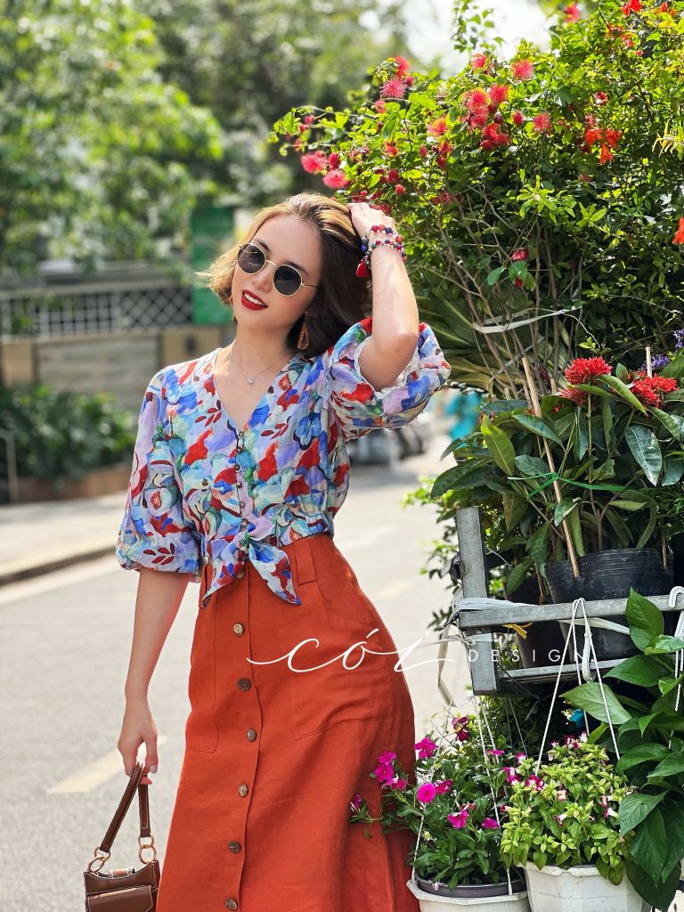 Chân váy TT Linen tưng premium Cói Design