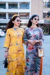 Set áo dài Sắc Xuân Bên Thềm  Cói Design