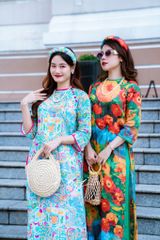 Áo Dài Sắc Xuân Bên Thềm Cói Design