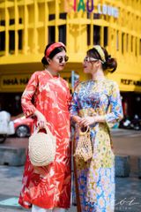 Áo Dài Sắc Xuân Bên Thềm Cói Design