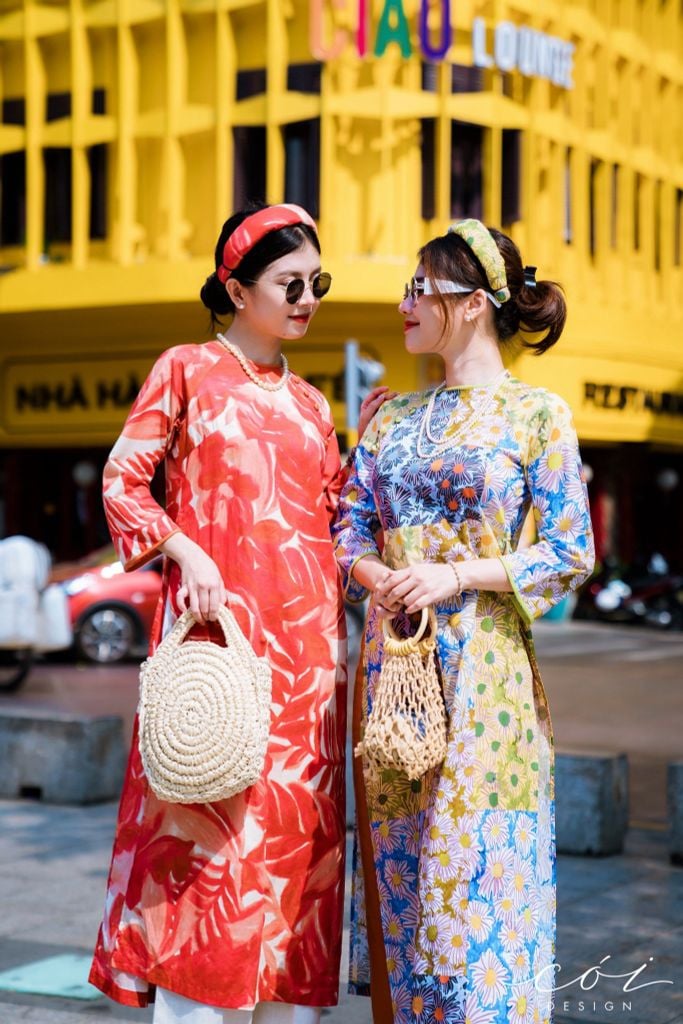 Set áo dài Sắc Xuân Bên Thềm  Cói Design