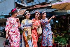 Áo Dài Sắc Xuân Bên Thềm Cói Design