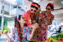 Áo Dài Sắc Xuân Bên Thềm Cói Design